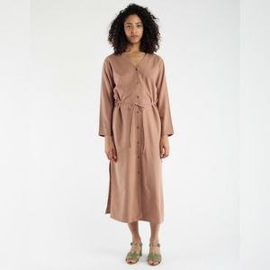 Ozma Mal Pais Duster Jacket Dress Sand Size Large